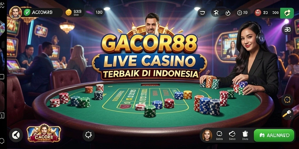 Tampilan menarik dari gameplay Live Casino GACOR88.