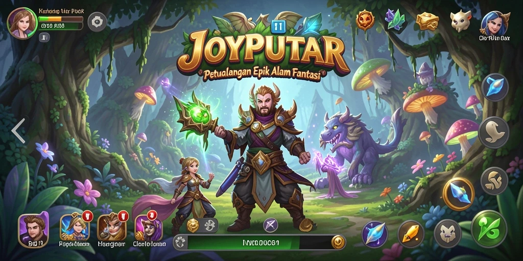 Tampilan menggugah dari gameplay seru di JOYPUTAR.