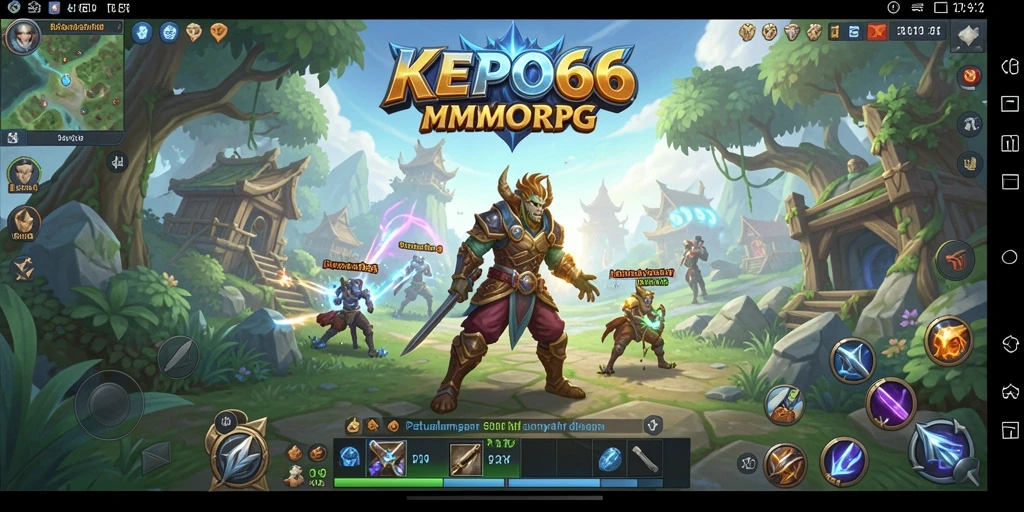 Screenshot gameplay KEPO66 yang menunjukkan pertarungan seru MMORPG.