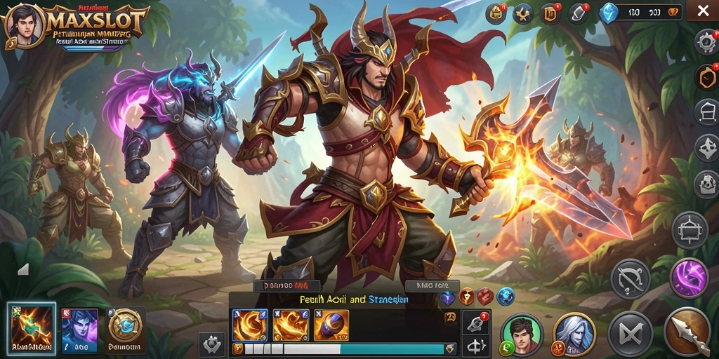Screenshot gameplay <strong>MAXSLOT</strong> menampilkan aksi seru dan lingkungan yang indah.
