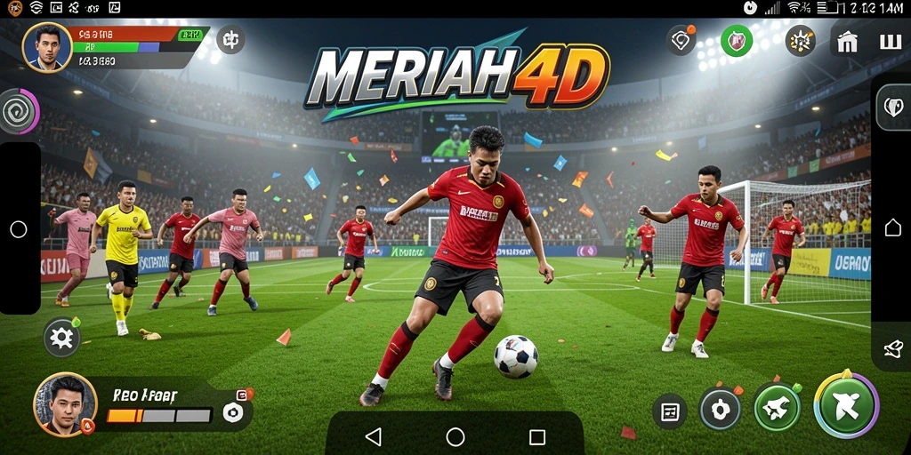 Tampilan screenshot dari gameplay <strong>MERIAH4D</strong> yang menampilkan aksi seru olahraga.