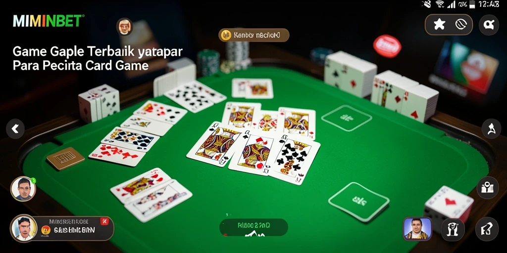 Screenshot gameplay Gaple yang mendebarkan di MIMINBET.