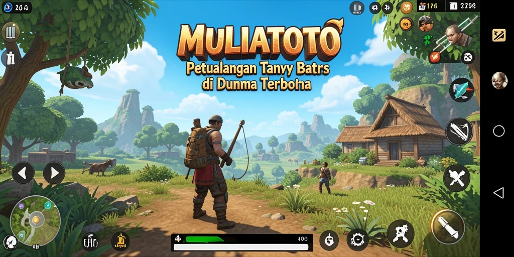 Gameplay <strong>MULIATOTO</strong> yang penuh petualangan dan eksplorasi.