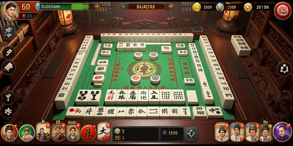 Screenshot RAJASTAR menampilkan gameplay Mahjong yang menakjubkan.