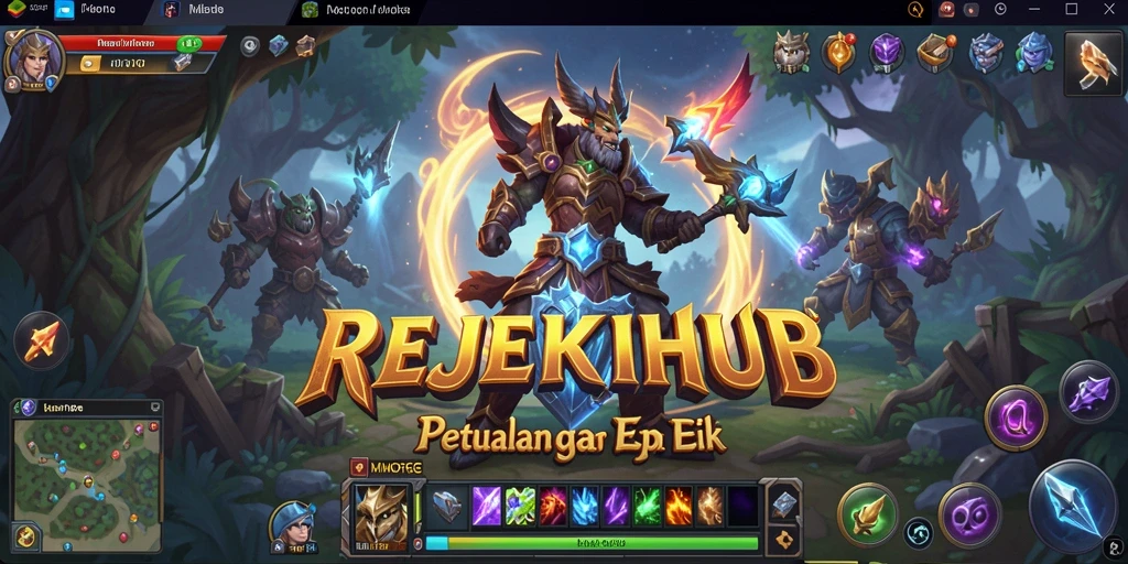 Tampilan gameplay seru dan dinamis di REJEKIHUB.