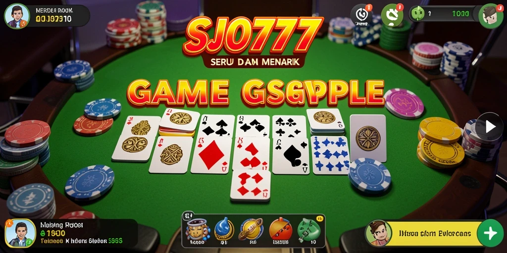 Screenshot gameplay SJO777 menampilkan keseruan bermain Gaple.
