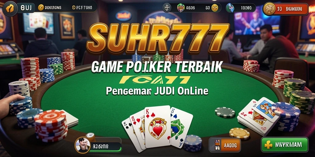 Tampilan gameplay Poker yang mendebarkan di SUHU777.