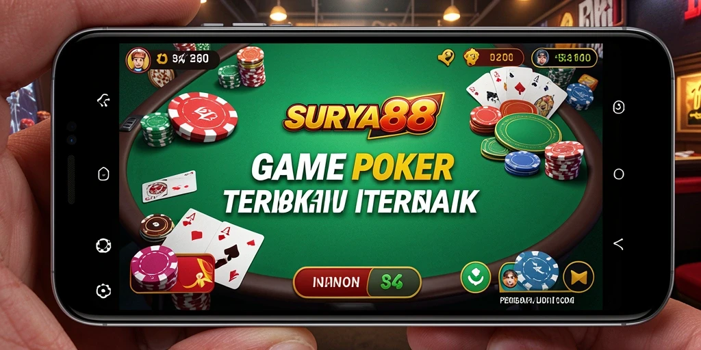 Menampilkan gameplay poker yang mendebarkan di SURYA88.