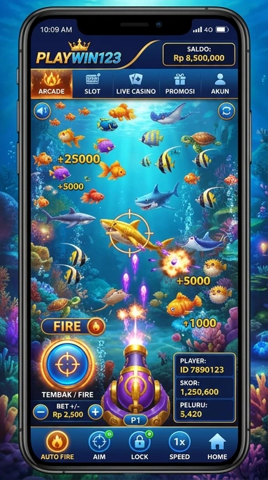 Tampilan antarmuka aplikasi playwin123 yang ramah pengguna.